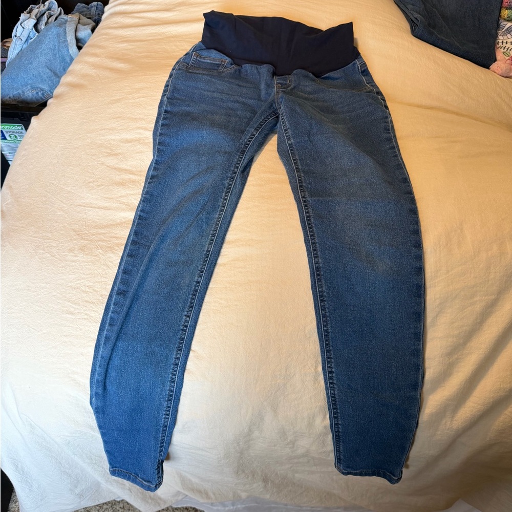 Blue indigo Skinny Maternity Jeans